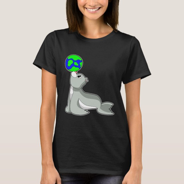 Seal Earth T Shirt (Framsida)