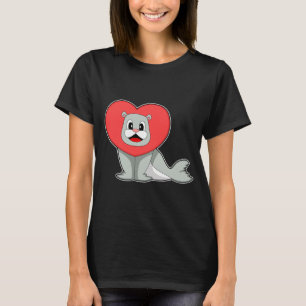 Seal Heart T Shirt
