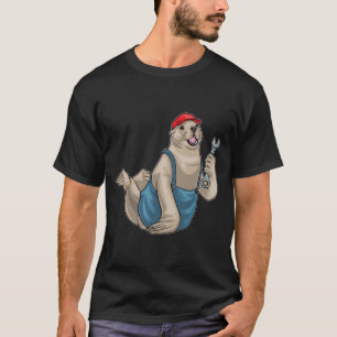 Seal Mechanic Wrench T Shirt