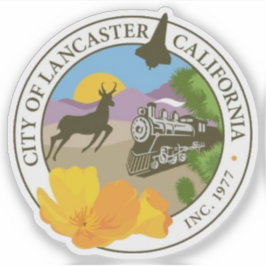 Seal of Lancaster, California, USA Klistermärken
