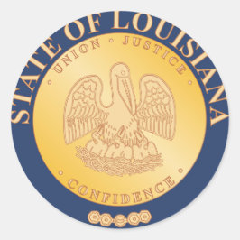 Seal of Louisiana (1890-2010) Runt Klistermärke