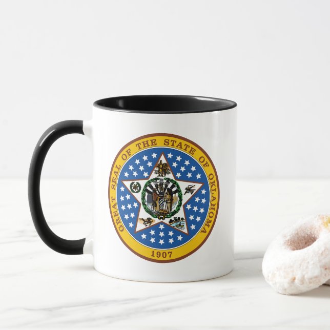 Seal Of Oklahoma Coffee Mugg (Med munk)