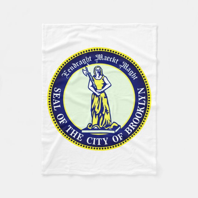 Seal Of The Borough Of Brooklyn New York _1  Fleecefilt (Framsidan)