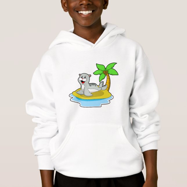 Seal på ön t shirt (Framsida)
