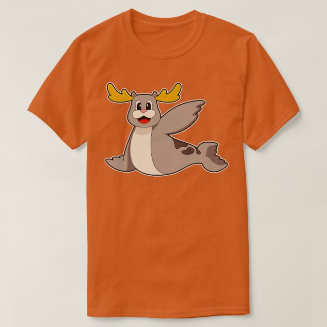 Seal Reindeer T Shirt (Design framsida)