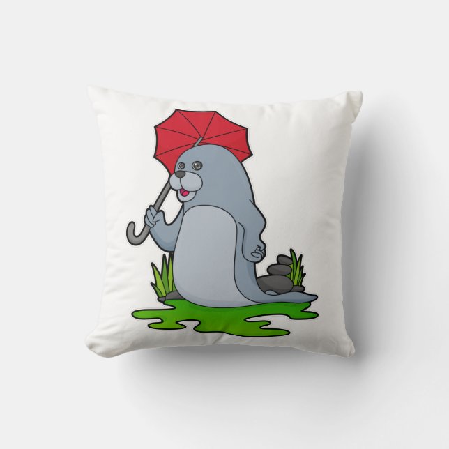 Seal Rining Parbrella Kudde (Framsida)