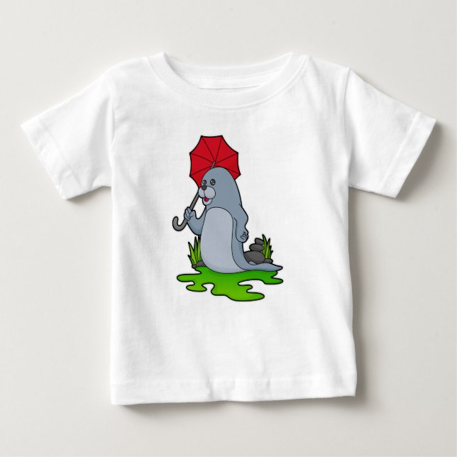Seal Rining Parbrella T Shirt (Framsida)
