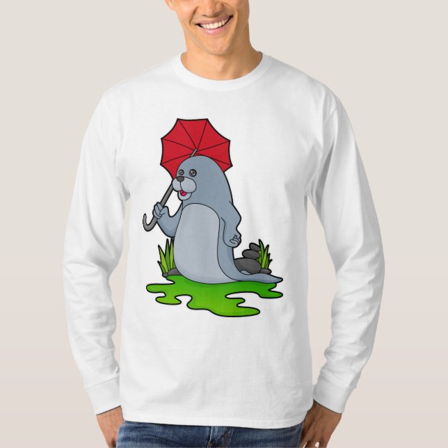 Seal Rining Parbrella T Shirt (Framsida)