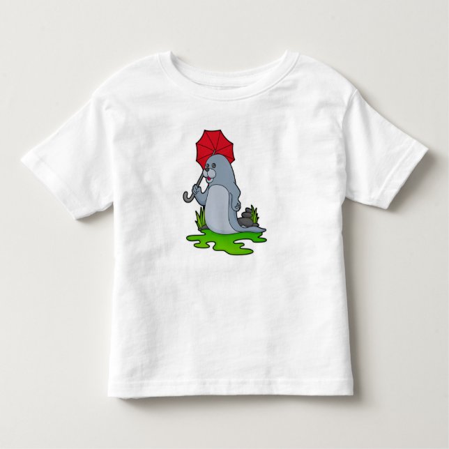 Seal Rining Parbrella T Shirt (Framsida)