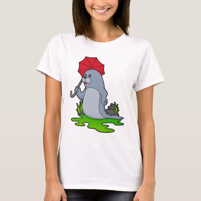 Seal Rining Parbrella T Shirt (Framsida)