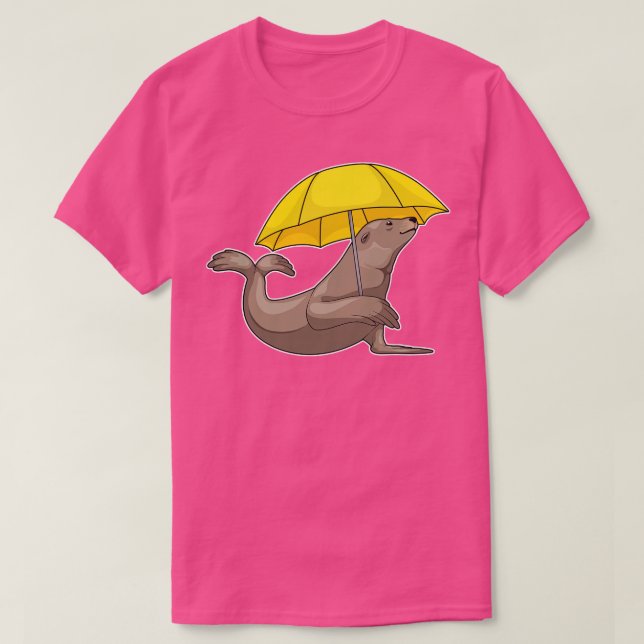 Seal Rining Parbrella T Shirt (Design framsida)