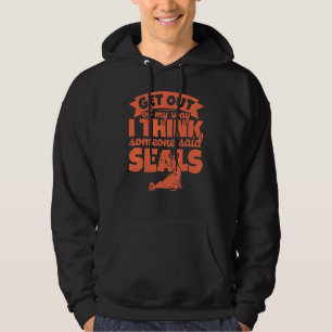 Seal Sea Animals Humor - ut ur min väg Hoodie