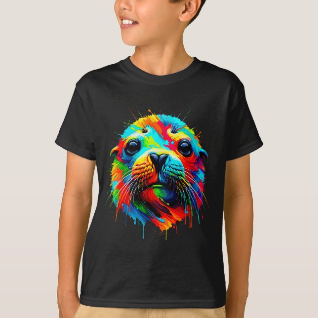 Seal Sea Lion  T Shirt (Framsida)