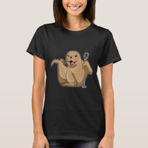 Seal Singer Microphone Music T Shirt