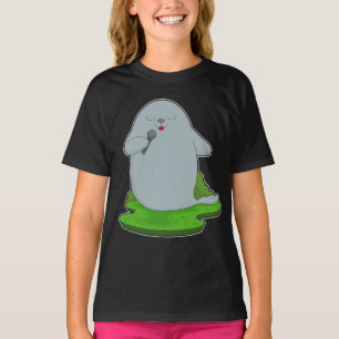 Seal Singer Microphone Music T Shirt