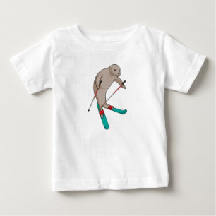 Seal Skier Ski T Shirt