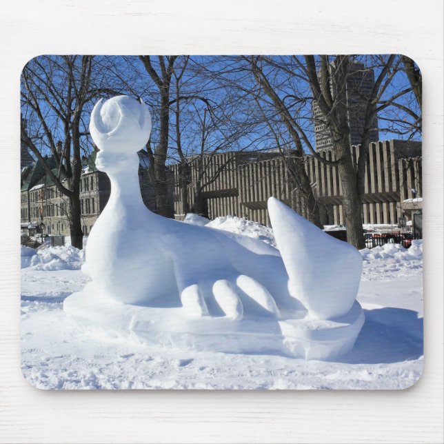 Seal Snö Sculpture, Quebec, Kanada Musmatta (Framsidan)