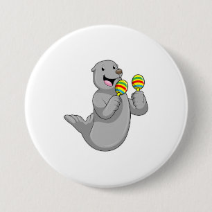 Seal som musiker med Maracas Knapp