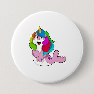 Seal som Unicorn Knapp