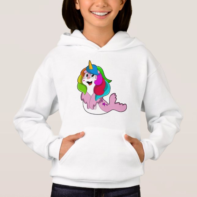 Seal som Unicorn T Shirt (Framsida)