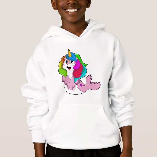 Seal som Unicorn T Shirt (Framsida)