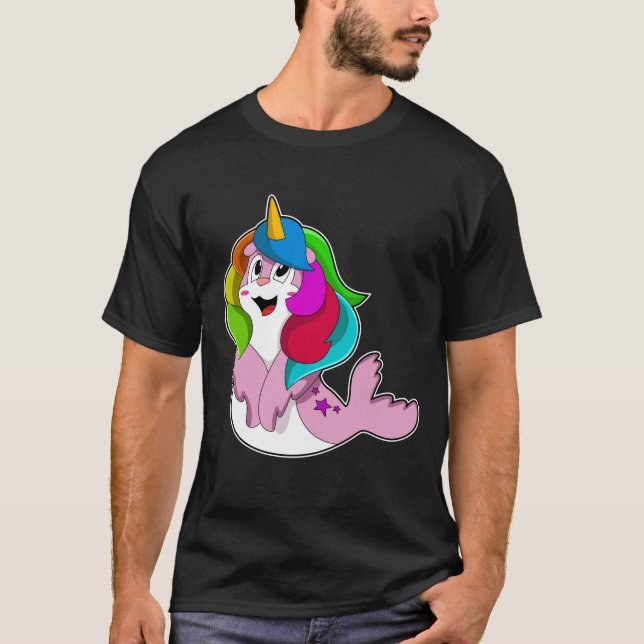 Seal som Unicorn T Shirt (Framsida)