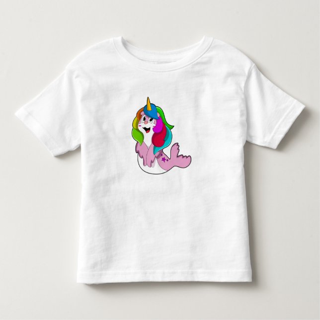 Seal som Unicorn T Shirt (Framsida)