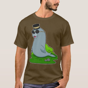 Seal Sunglass Cylinder T Shirt