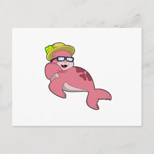 Seal with Glasses.PNG Vykort