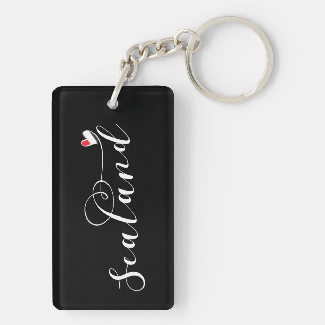 Sealand Flagga In Heart, Furstendömet Sealand (Baksidan)