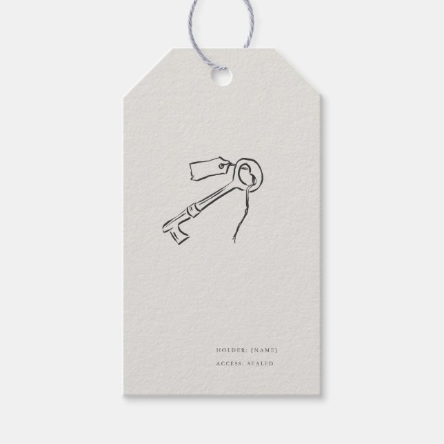 Sealed Key- Regency Correspondence Archive  Presentetikett (Framsidan)