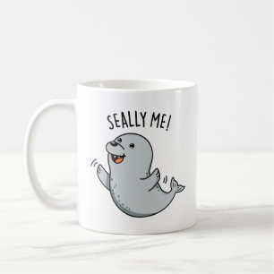 Seally Me Funny Seal Pun Kaffemugg