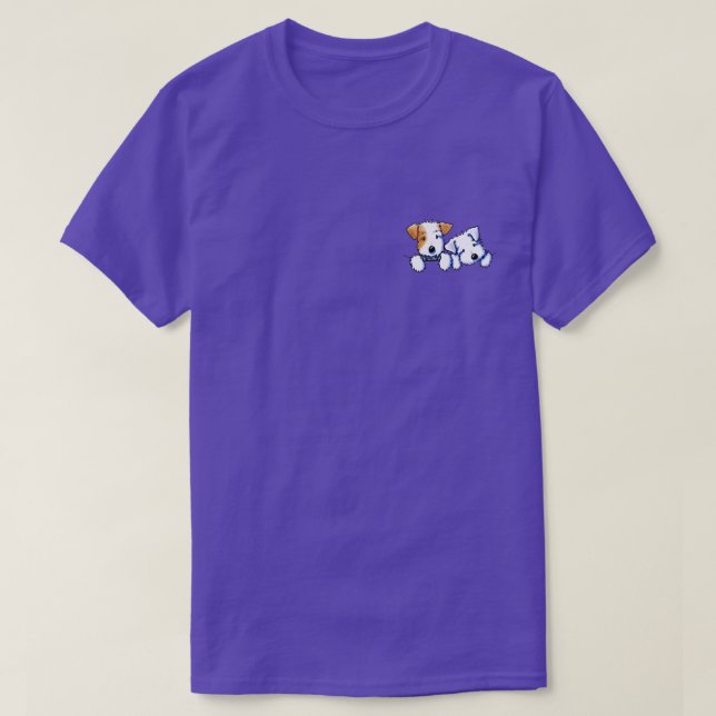 Sealyham Pocket Fullt O Puppies T Shirt (Design framsida)