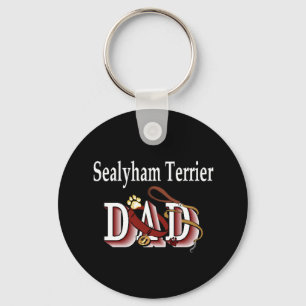 Sealyham skräcker pappa Keychain Nyckelring