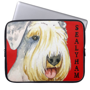Sealyham Terrier Färg Block Laptop Sleeve
