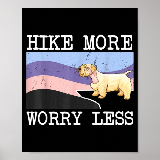 Sealyham terrier gå mer oroa dig mindre grafisk poster (Framsidan)