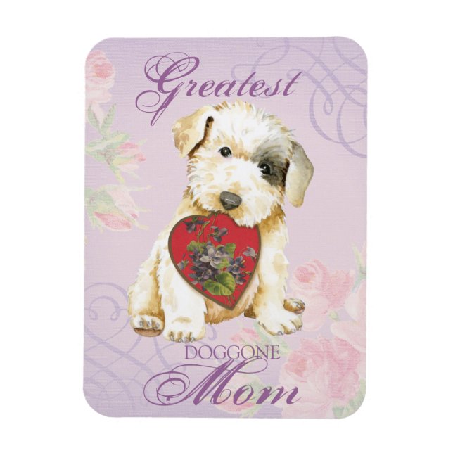 Sealyham Terrier Heart Mamma Magnet (Vertikal)