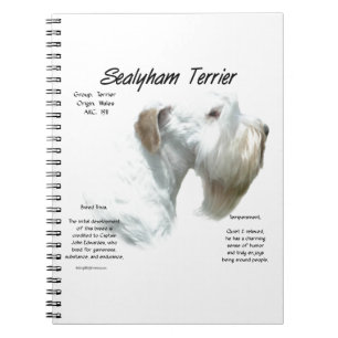 Sealyham Terrier Historik Anteckningsbok Med Spiral