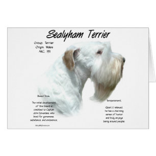 Sealyham Terrier Historik Hälsningskort