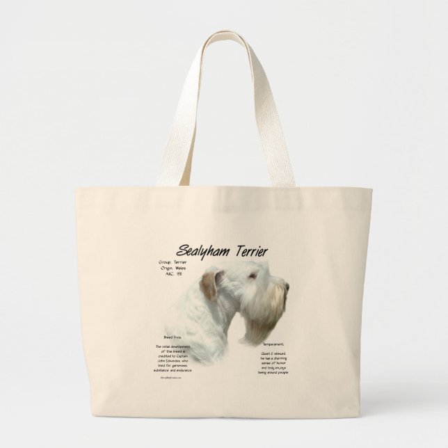 Sealyham Terrier History Design Jumbo Tygkasse (Framsidan)
