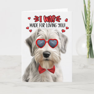 Sealyham Terrier Hund Made for Loving You Valentin Helgkort