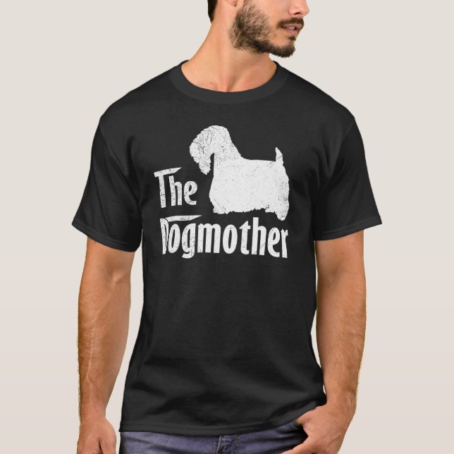 Sealyham Terrier Hund Mamma Mors dag T Shirt (Framsida)