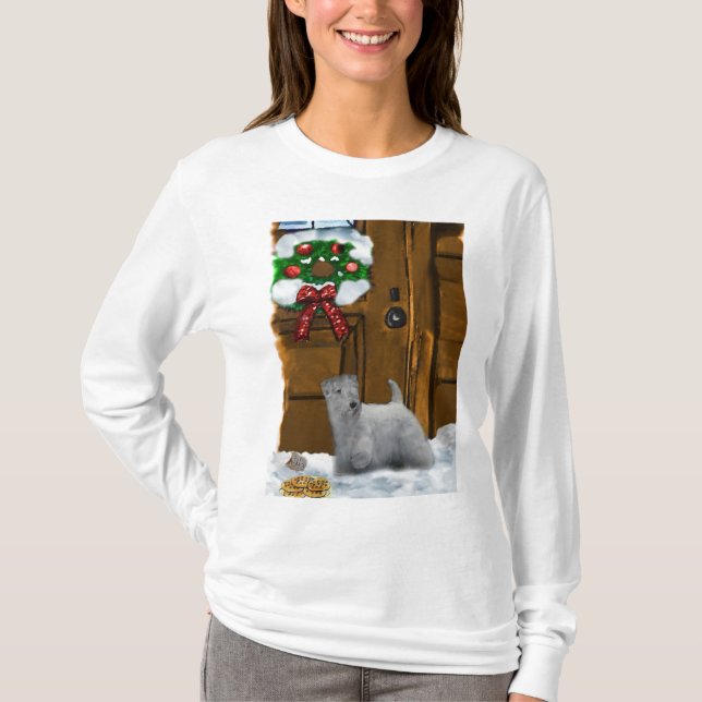 Sealyham Terrier-julgåvor T-shirt (Framsida)