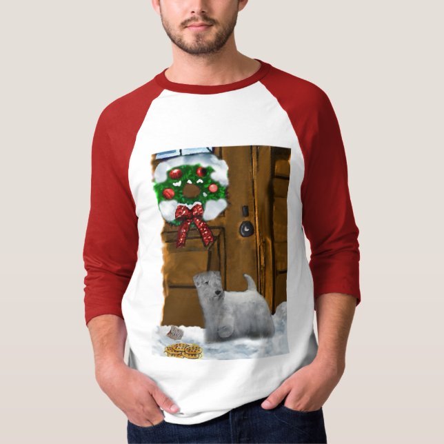 Sealyham Terrier-julgåvor Tee Shirt (Framsida)