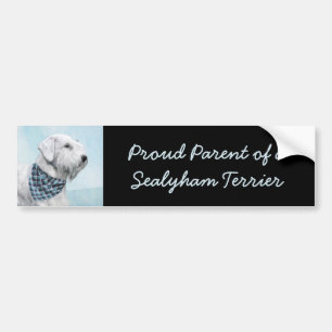Sealyham Terrier målning - Cute Original Hund Art Bildekal