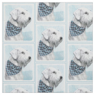 Sealyham Terrier målning - Cute Original Hund Art Tyg