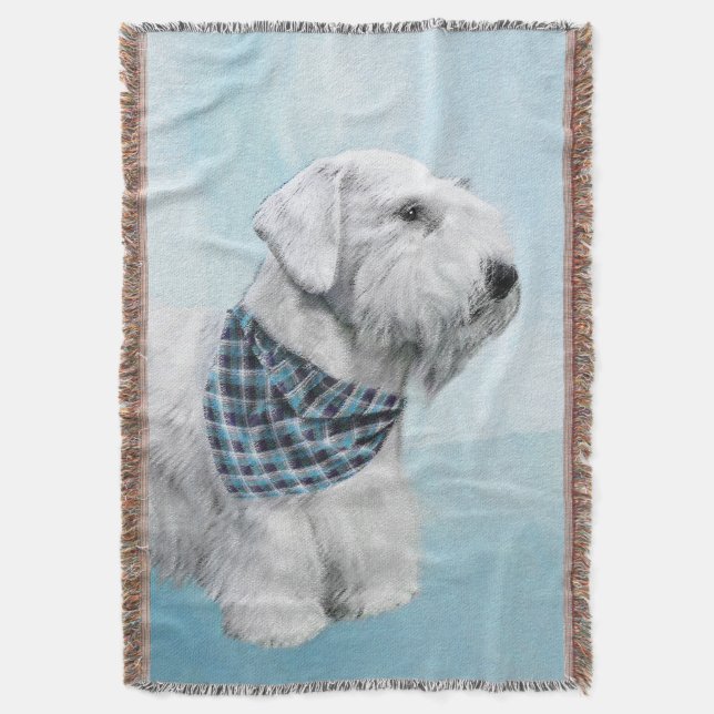 Sealyham Terrier-målning - Söt originell hundkonst Filt (Framsidan Vertikal)