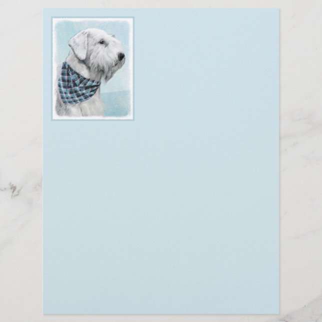 Sealyham Terrier Painting - Cute Original Hund Art (Framsida)