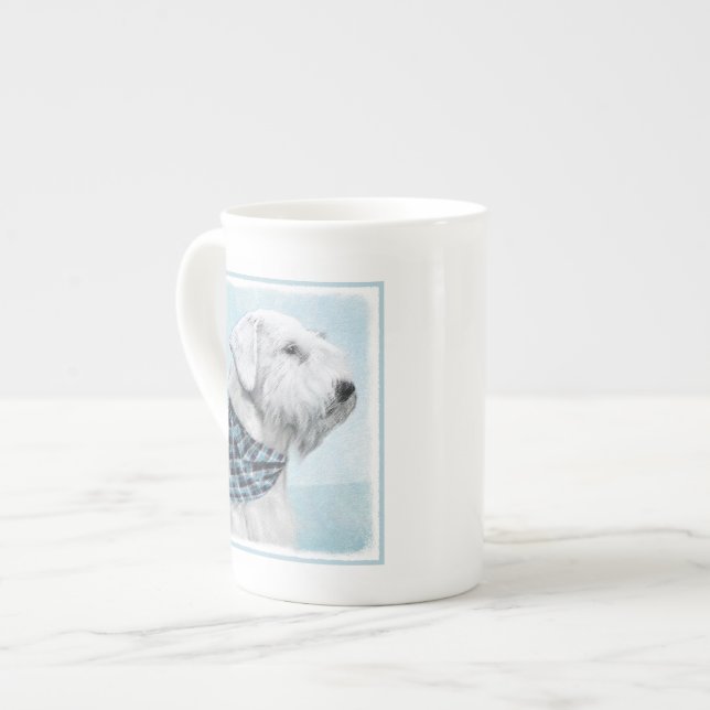 Sealyham Terrier Painting - Cute Original Hund Art Benporslin Mugg (Framsida vänster)