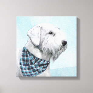 Sealyham Terrier Painting - Cute Original Hund Art Canvastryck